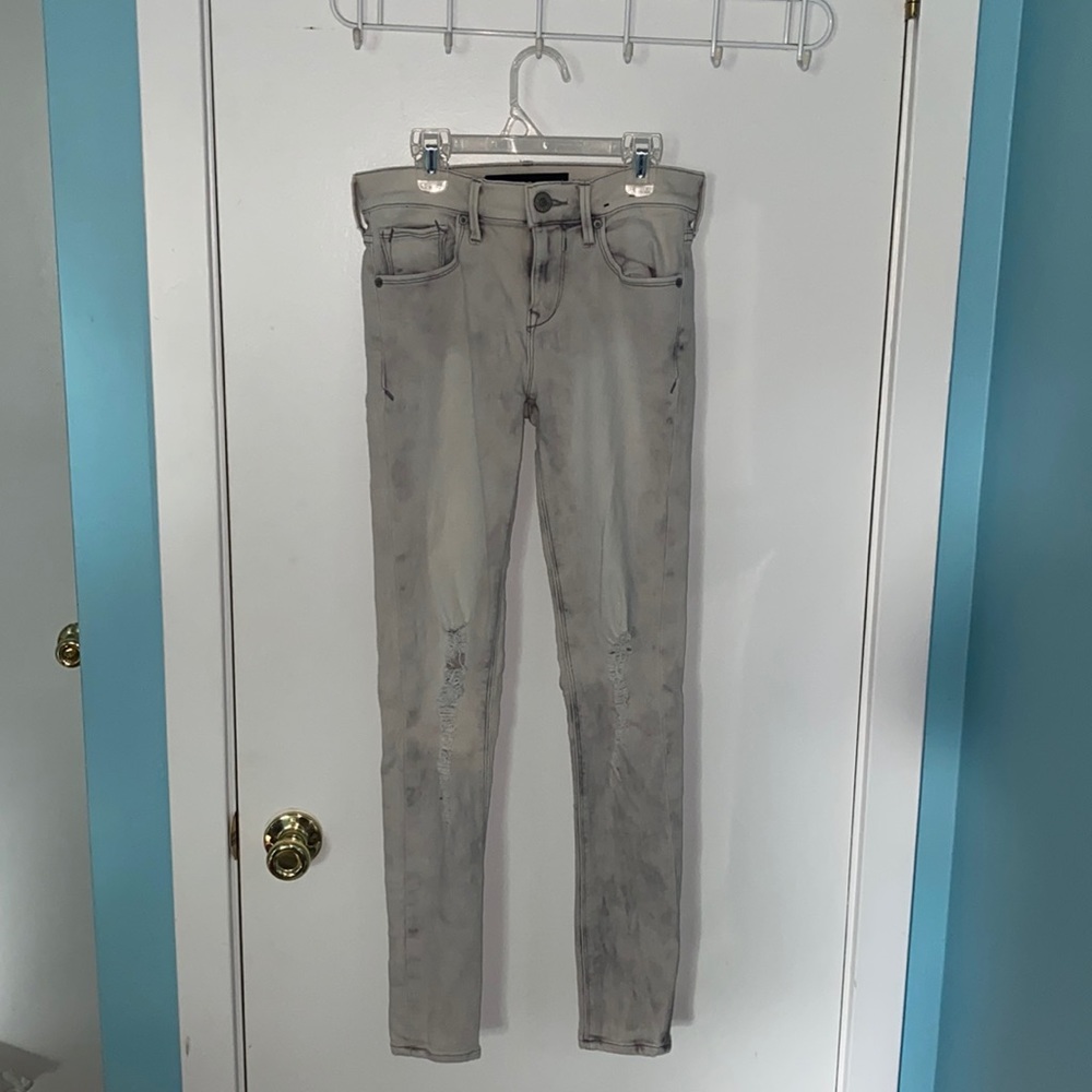 express brand white/gray jeans